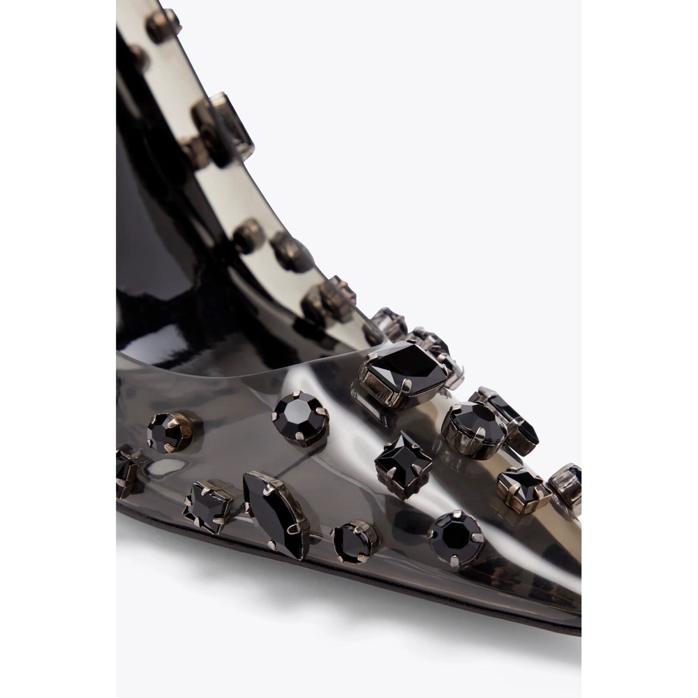 Good American Diamonds Forever Smoke Heel Shoes Sz 12 New W Box/Dust Bag RV $250 - Picture 6 of 8